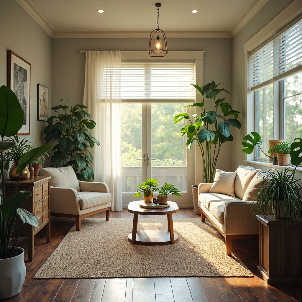 Warm, inviting office space